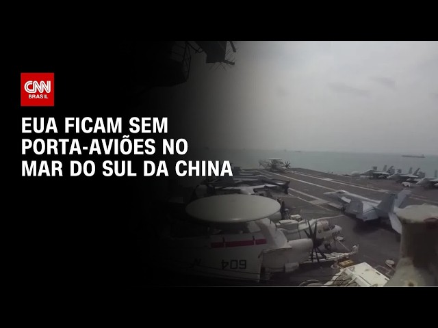 EUA mostram porta-aviões a caminho do Oriente Médio | LIVE CNN