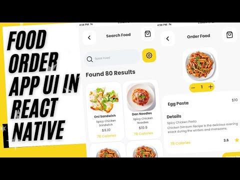 🔴 Building The Food App UI Clone With React Native For Beginners