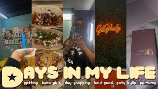 VLOG: DAYS IN MY LIFE: new pickups + girls day +  kylie perfume + good eats + knotless braids & more