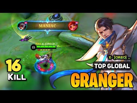 MANIAC! Granger Deadly Jungle [ Granger Best Build Top Global ] By X- [OREO]•_• - Mobile Legends