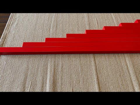 Montessori Sensorial Lesson- Red Rods
