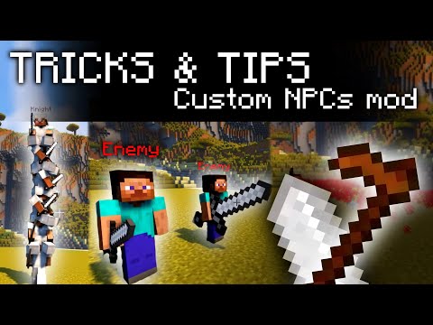 50 TRICKS & TIPS for Custom NPCs mod | Tutorial Minecraft 1.7.10