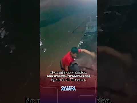 No município de Jordão, adolescente desaparece nas águas do rio Tarauacá