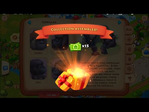 All of my completed zoo families at level 59