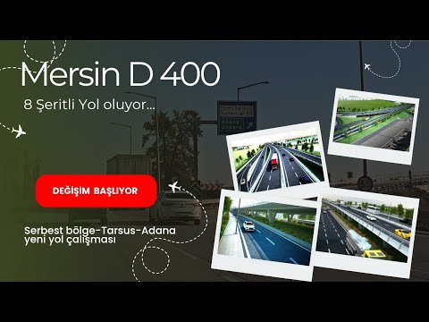 Mersin'in Doğu girişi Serbest Bölge Tarsus-Adana yolu baştan sona  yenileniyor.15.12.2025