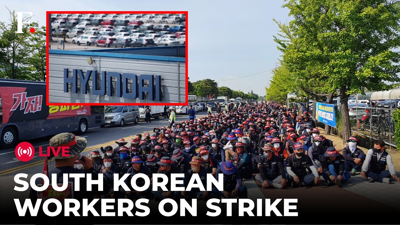 HYUNDAI UNION PROTEST LIVE: South Korean Hyundai Motor Union Workers Go on Strike Over Wages
