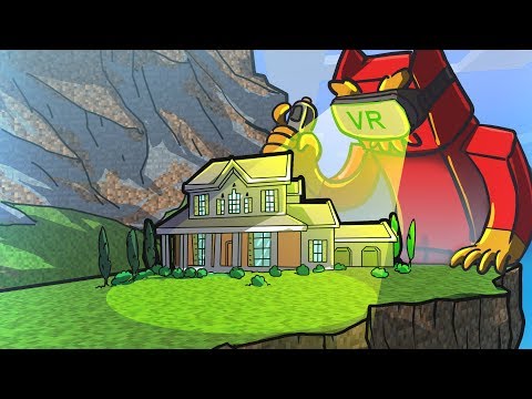 HOW TO BUILD FAMILY HOUSE IN VR! (Minecraft VR ViveCraft)