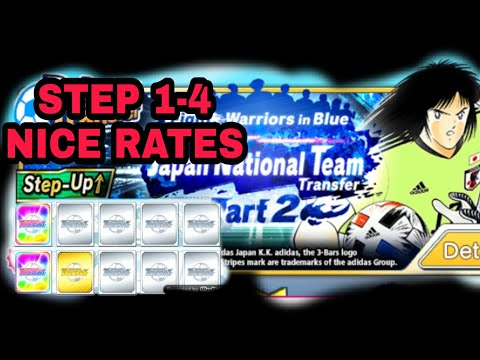 [GACHA] WARRIORS IN BLUE JAPAN NATIONAL TEAM TRANSFER PART 2 STEP 1-4 | CAPTAIN TSUBASA DREAM TEAM!!