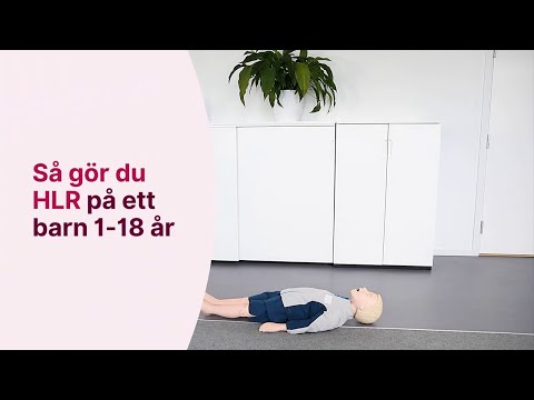 Så gör du HLR på ett barn mellan 1-18 år