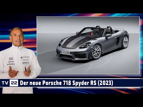 MOTOR TV22: Der neue Porsche 718 Spyder RS krönt Mittelmotor-Familie mit Motor aus dem 911 GT3