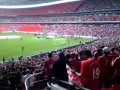 Manchester United fans singing Glory Glory at ...