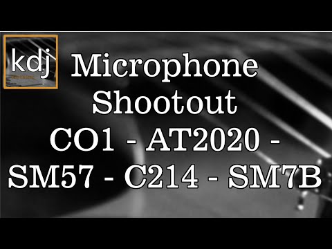 Mic Shootout - CO1 vs. AT2020 vs. SM57 vs. C214 vs. SM7B