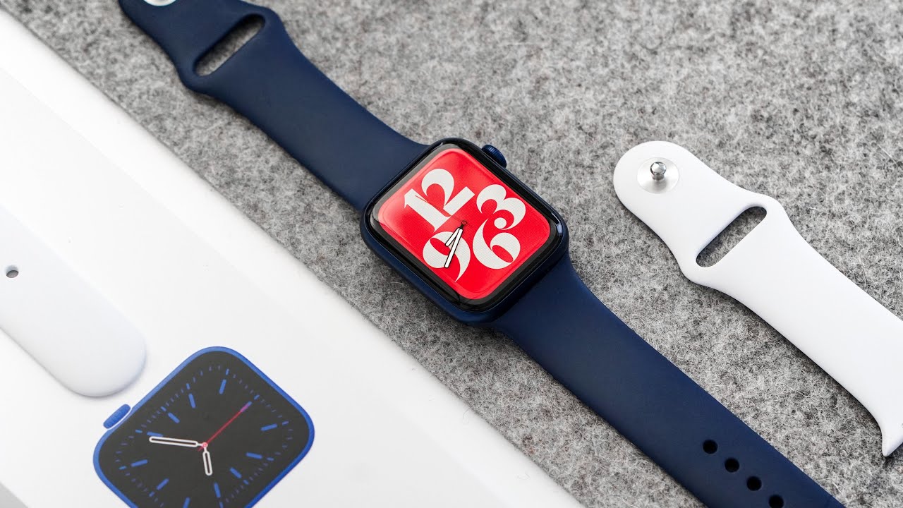 Apple Watch Series 6 UNBOXING - BLUE ALUMINUM