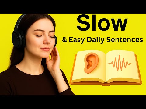 Daily Routine English Sentences   Slow Listening & Speaking Practice (A1–A2) | English Podcast