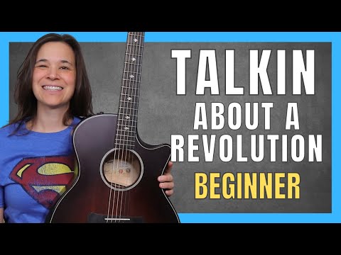 Talkin About A Revolution Guitar Lesson - Easy 4 Chord Song!