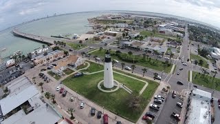 preview picture of video 'Drone over Lighthouse / South Padre Island'