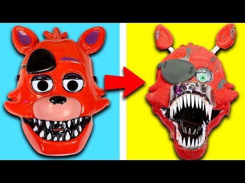 Repainting Cheap Chica & Foxy FNAF Masks