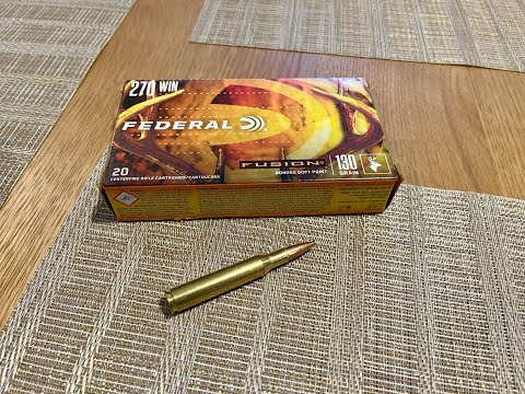 Federal Fusion .270 Winchester 130 grain Chronograph Test (Athlon Rangecraft)