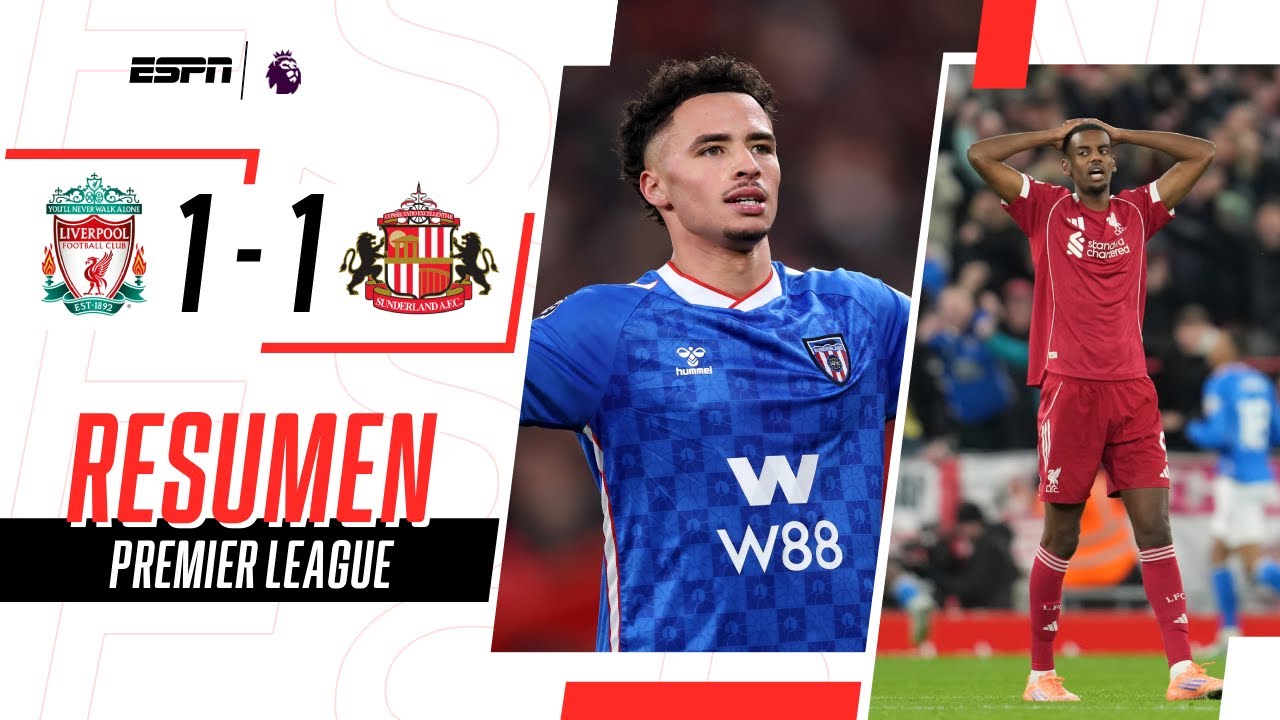 LOS REDS SUFRIERON Y NO PUDIERON CON EL SUNDERLAND EN ANFIELD | Liverpool 1-1 Sunderland | RESUMEN