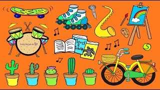 Deutsch lernen: Hobbys und Freizeit - German Language Learning Video (Hobbies) by Andrea Thionville
