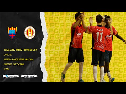 Futsal Camo Mataró - Industrias Santa Coloma - Divisió Honor Juvenil Nacional - Jornada 3