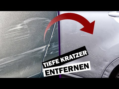 Extrem TIEFE Kratzer entfernen! // Von Nassschliff über Hybrid Wool Pad uvm. // Parkschaden Retten