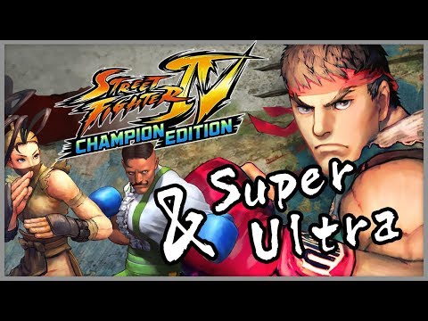 Street Fighter IV Champion Edition - ALL CHARACTERS Super & Ultra Combo Moves