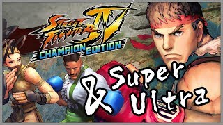Street Fighter IV Champion Edition - ALL CHARACTERS Super & Ultra Combo Moves
