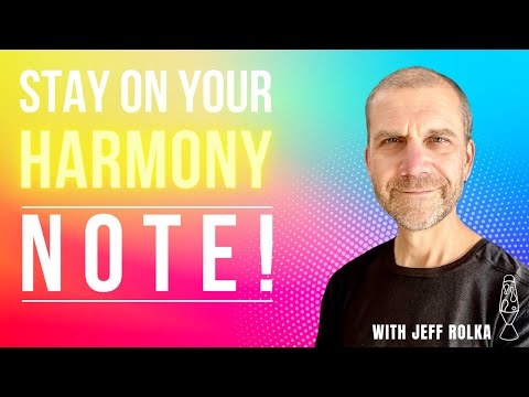 How to Sing Harmonies - Stay on Your Note