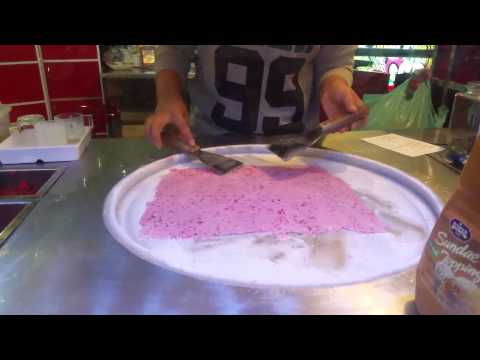Video Plancha  glace Ice Roll sur socle CATERCOOL