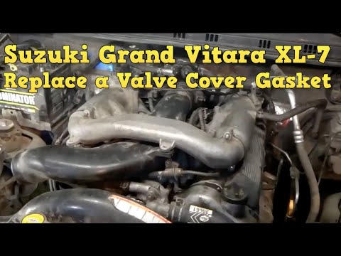 Suzuki Grand Vitara XL-7 v6 2.7 Replace a Valve Cover Gasket / How to remove Intake Manifold Suzuki