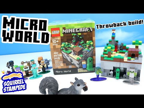 LEGO Minecraft Micro World  21102 Throwback Speed Build Review