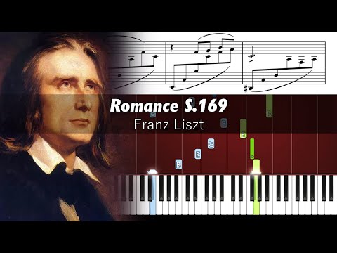 Liszt - Romance S. 169 - Piano Tutorial with Sheet Music
