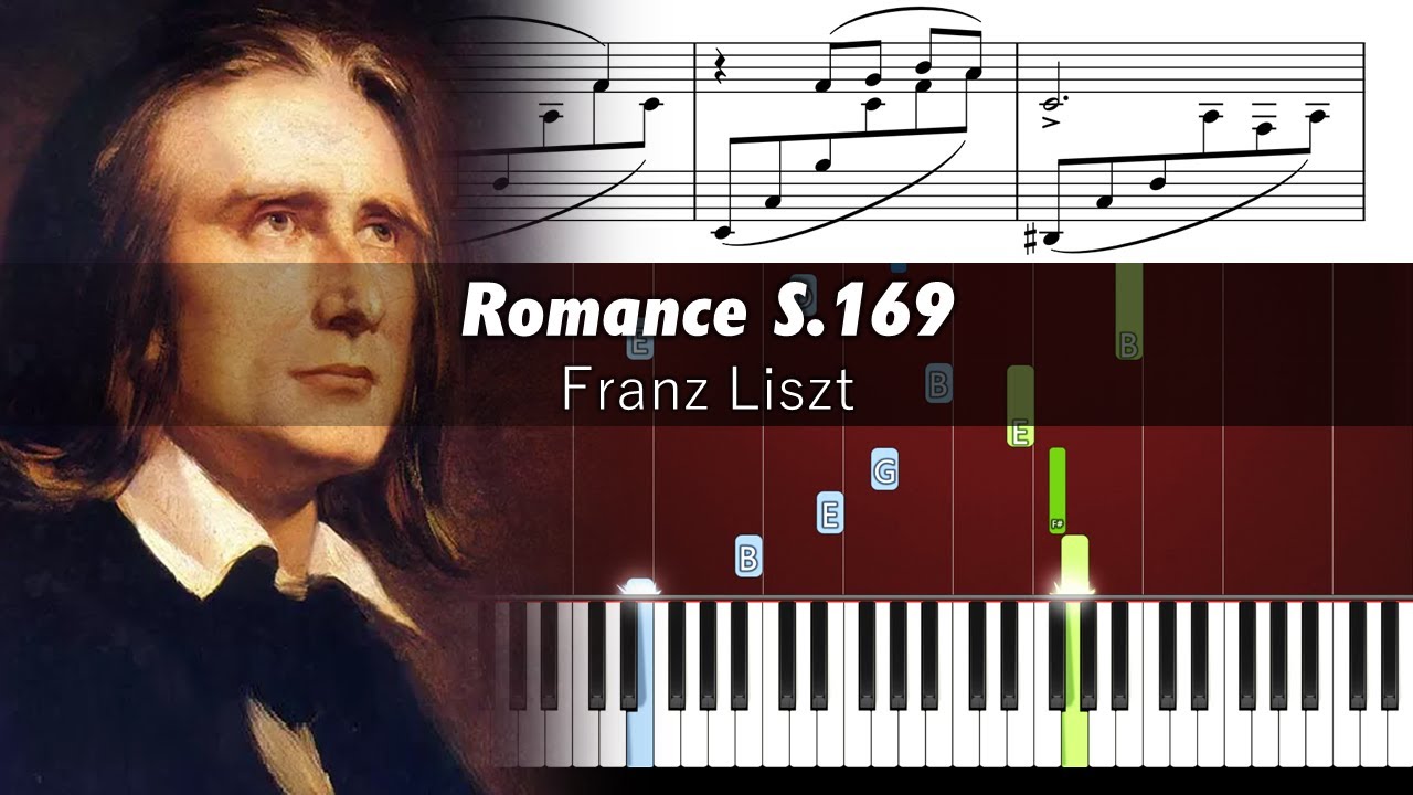 Liszt - Romance S. 169 - Piano Tutorial with Sheet Music