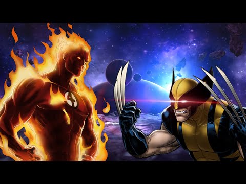 Marvel Contest of champions: 5 star human torch vs realm of legends wolverine!