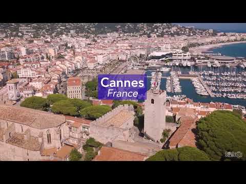 Flying over Cannes (France)