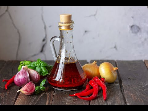 Chilli Peppers preserved in Olive oil | Italian recipe  | To make hot pepper in oil | Olio Santo.