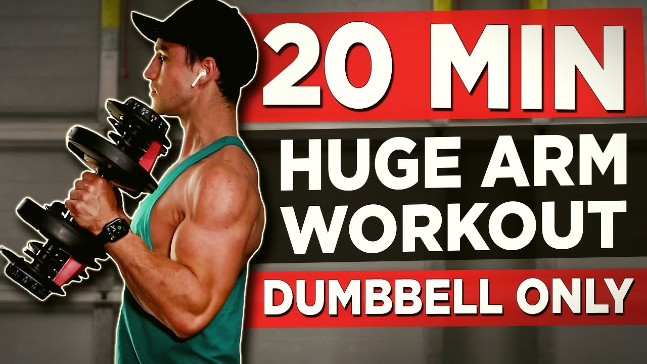 20 MIN DUMBBELL ARMS WORKOUT AT HOME FOLLOW ALONG - YouTube