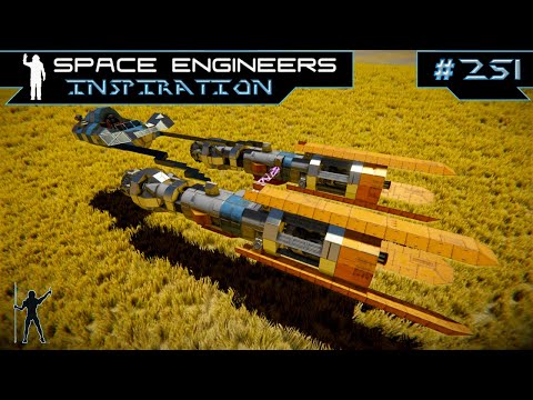 Space Engineers Inspiration - E251: Razor Crest, Argus Battlecruiser, & Anakin's Podracer