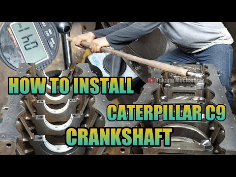 INSTALL  CRANKSHAFT CATERPILLAR C9