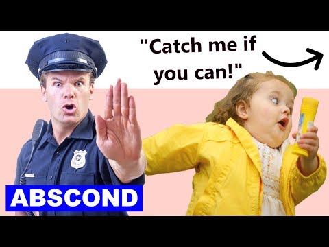 Learn English Words - ABSCOND - Meaning, Vocabulary Lesson with Pictures and Examples