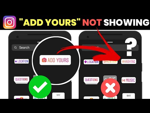 Add Yours Sticker Not Showing in Instagram Story | Add Yours Missing Instagram Problem