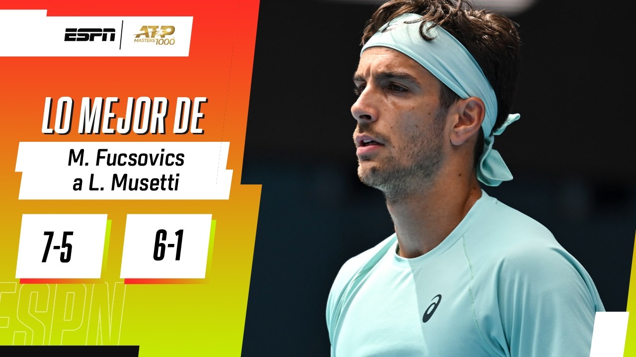 TEMPRANA ELIMINACIÓN DE MUSETTI ANTE FUCSOVICS EN EL MASTERS 1000 DE INDIAN WELLS | RESUMEN