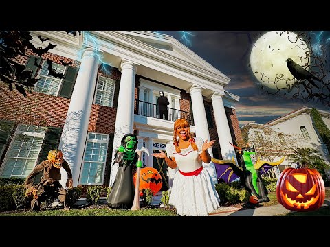DECORAMOS A MANSÃO DOS EUA PARA O HALLOWEEN !!!