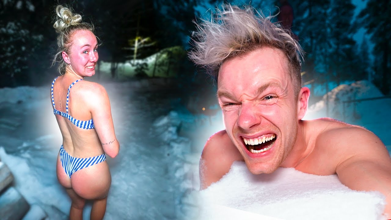 SAUNA & DAARNA LIGGEN IN DE SNEEUW! 😂 #3103