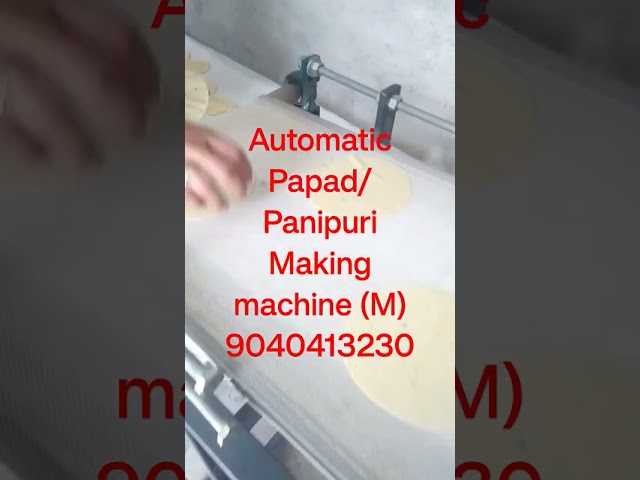 Automatic Papad And Pani Puri Making Machine - Automatic Panipuri ...