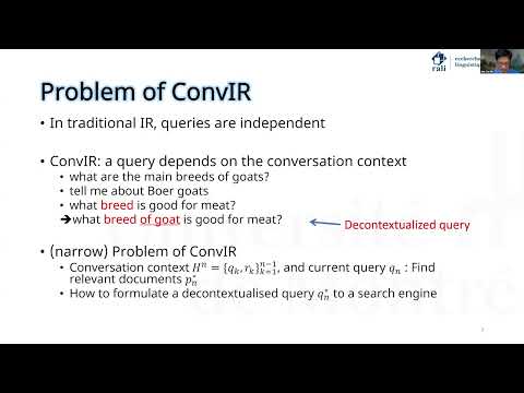 CIIR Talk Series - 11/15/2024: Jian-Yun Nie - Toward Conversational and interactive IR