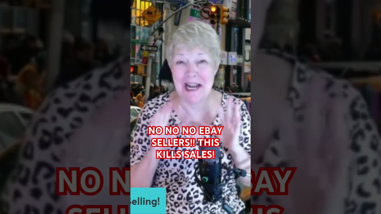 NO NO NO STOP KILLING EBAY SALES THIS WAY!
