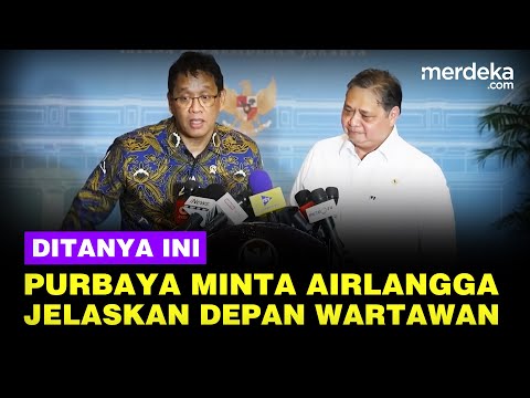 Momen Purbaya Minta Menko Airlangga Jelaskan Depan Wartawan Ditanya Soal ini