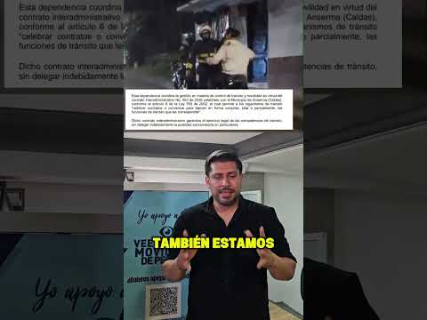 Carnet de agentes de tránsito FALSOS en Quinchía, Risaralda.